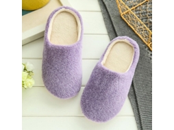 Pantufas de inverno femininas macias e felpudas para uso doméstico em 2026