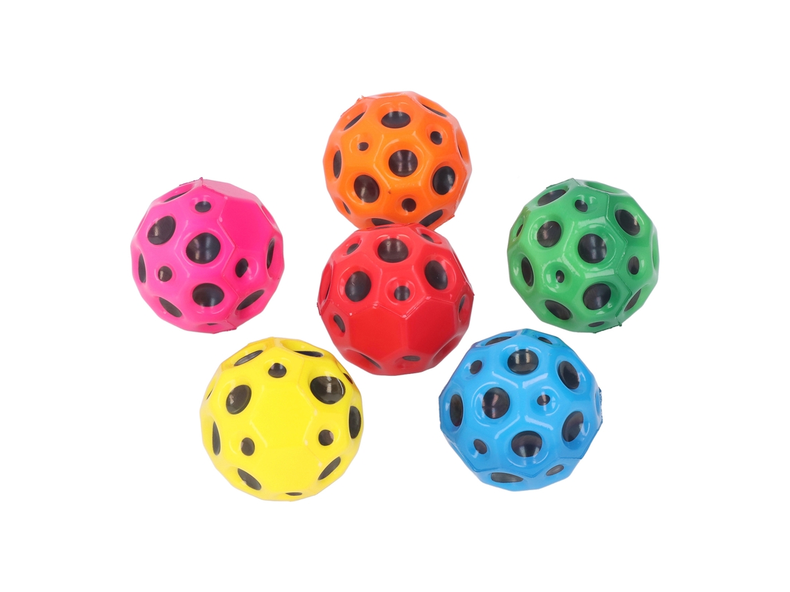 Mali 6pcs Bolas Elásticas Pu Coloridas 7cm para Crianças Coordenação e Relaxamento