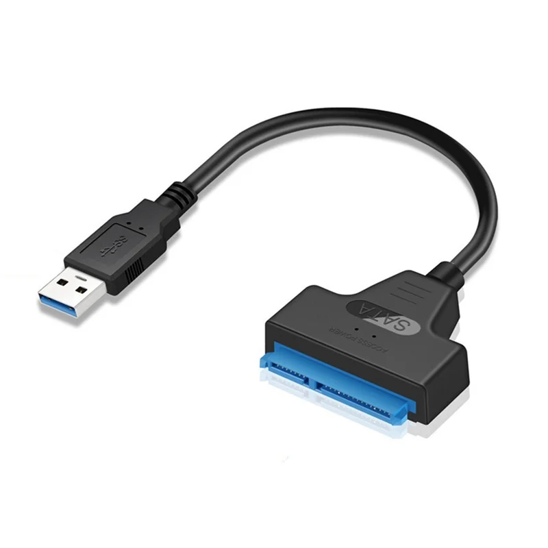 Adaptador Zruxe Usb 3.0 para Conversor Sata Com Cabo 5 Gbps (compatível Com Discos De 2.5 E 3.5 Polegadas, Alimentação Externa, Plug And Pla