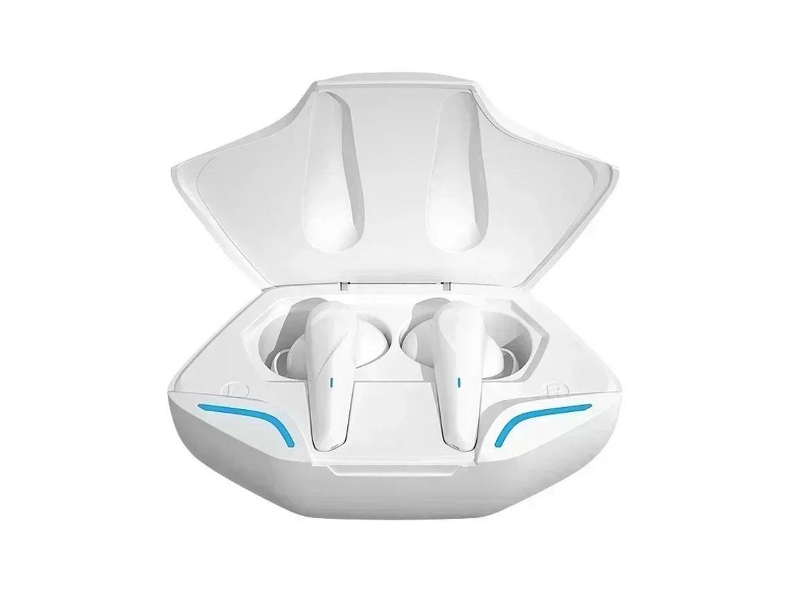 Fones De Ouvido Sem Fio (brancos) Com Microfone, Cancelamento De Ruído, Reforço De Graves E Design Intra-auricular.