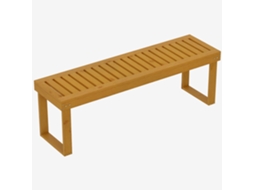 Banco de jardim/pátio em aço fundido preto 2 lugares 127x60x87cm carga máxima 240kg CHEZMOI