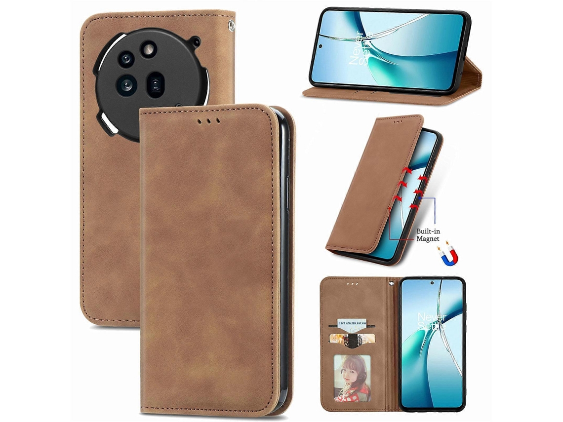 Capa De Celular Flip Magnética Com Toque Retrô Para Nothing Phone 3a Pro