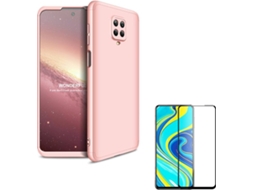 Capa e Película Xiaomi Redmo Note 9S PHONESHIELD Slim Armor 360º / Flexguard Full Rosa
