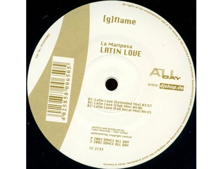 Vinil Latin Love G Flame