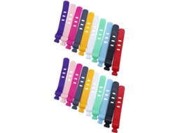 Pacote Com 50 Unidades De Abraçadeiras De Silicone Macio Para Organizar Cabos.