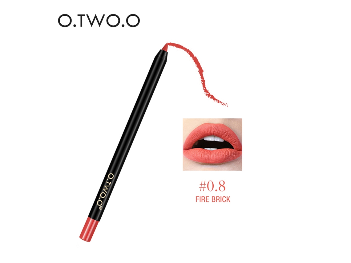 Lápiz Labial Mate Cremoso Largo Duración Impermeable Maquillaje Cosmético Labial 8