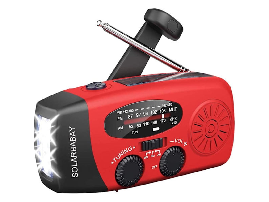 Rádio Solar Multifuncional com Bateria Externa e Carregador Usb AQUAFORGE