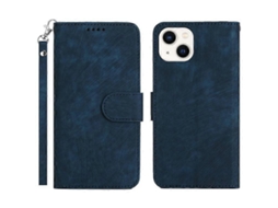 Capa Tipo Carteira Para Iphone 14, À Prova De Choque, Com Padrão Listrado E Antiqueda, Com Fecho Magnético, Em Couro Pu