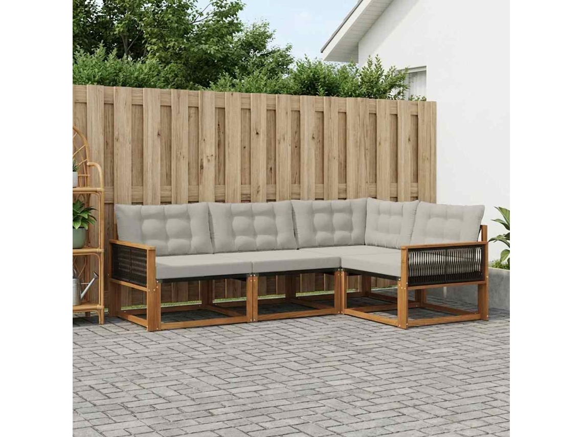 Vidaxl Conjunto De Sofás Para Exterior 4 Unid.