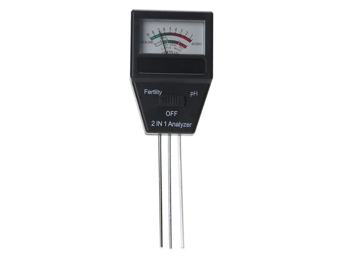 Medidor De Umidade Do Solo E Nível Ph Para Plantas, 1 Unidade, Preto Aquaforge