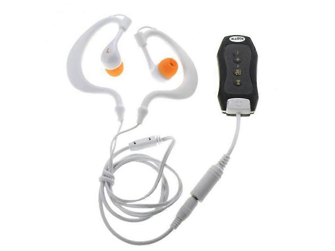 Sport 4gb Clip Ipx8 Mp3 Player Fm Natação Mergulho Fone De Ouvido Brilvibera