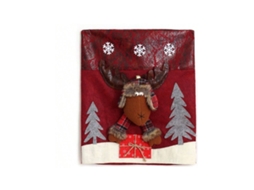 Decorações De Natal, Conjunto De Cadeiras 3d Com Desenho Animado, Mesa E Banquinho Com Encosto Do Papai Noel, 5446cm Igvtrade