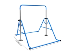 Barra De Ginástica, Carga Máxima 100kg, Altura Ajustável 115-155cm, Design Compacto