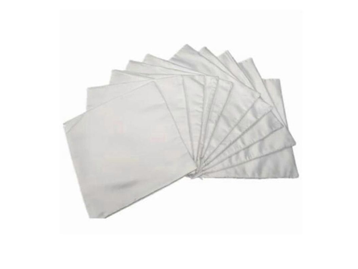 2026 funda de Almohada Blanca Plana Sublimable 40x40cm para Transferência Térmica, 10 Peças, Poliéster