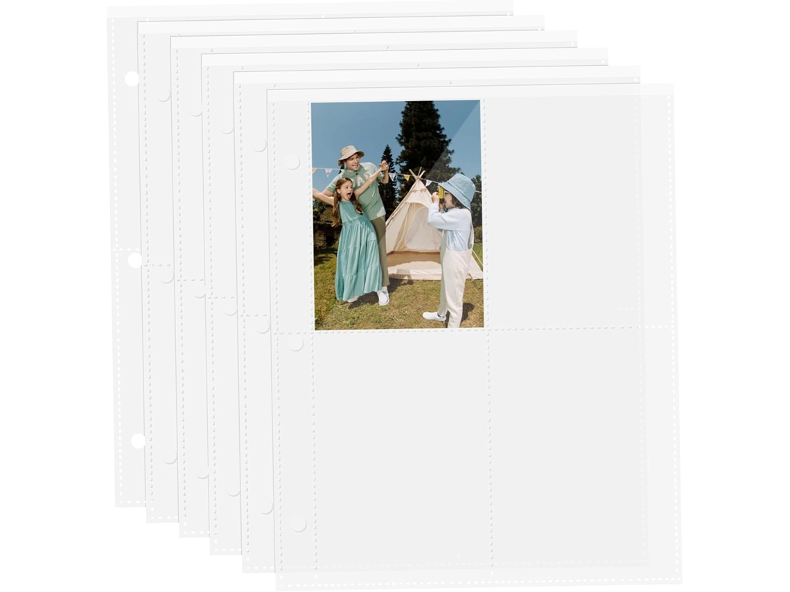 Amosfun Pochettes Para Cartes A5 Transparentes 40 Feuilles Matériau Épais Proteção Solide Para Cartes Kpop