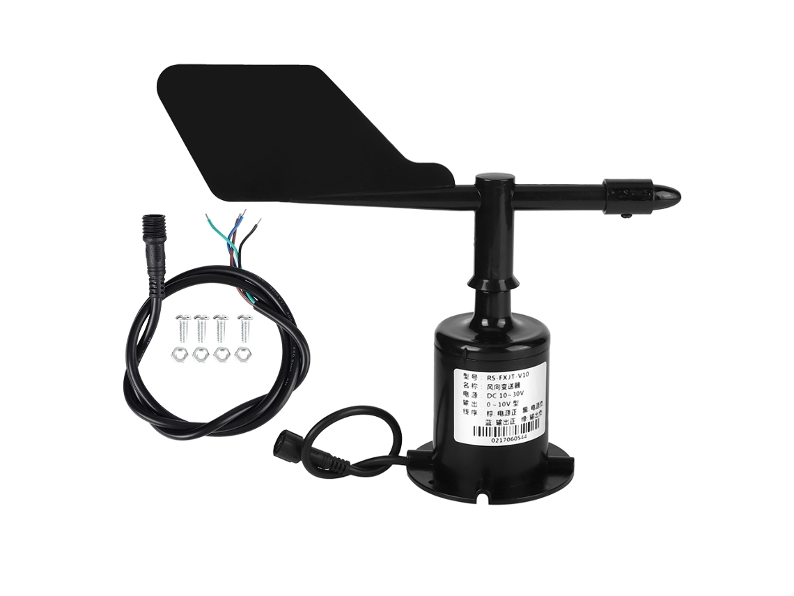 Ronjoe-sensor De Velocidade Do Vento Anemômetro 0-10v 8 Direções Policarbonato Resistente