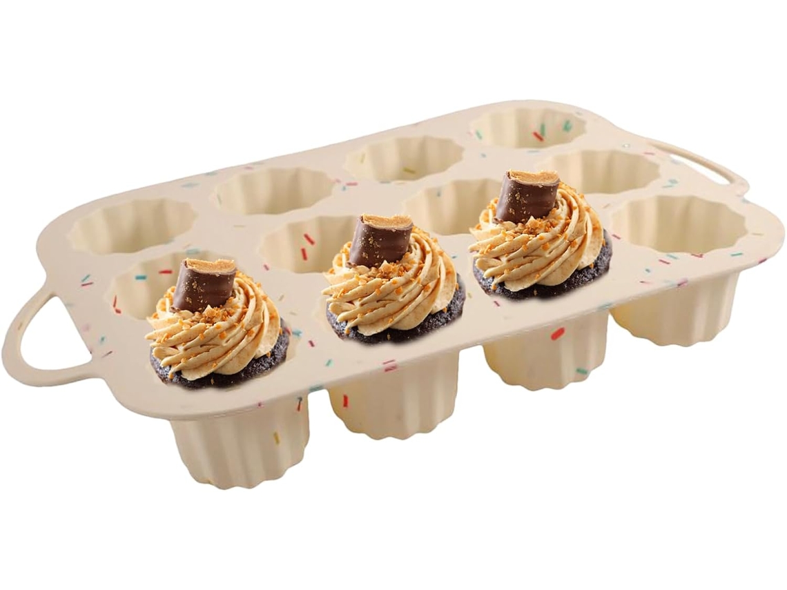Formas Para Muffins E Cupcakes, Em Silicone, Para Bolos Caseiros