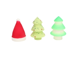 Set De 3 Esponjas De Maquillaje Navideño Para Mezclar Perfecto