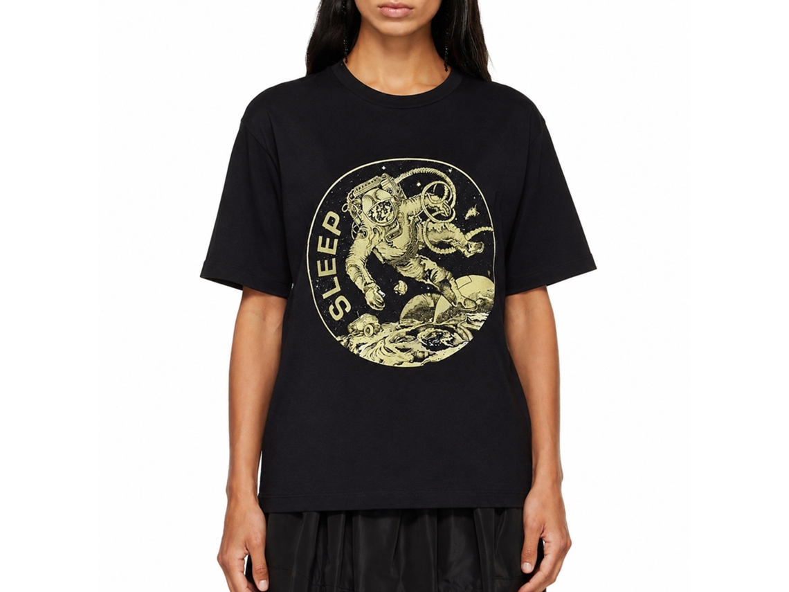 Sleep The Clarity Astronaut T-shirt Black Unisex Adults Size:s