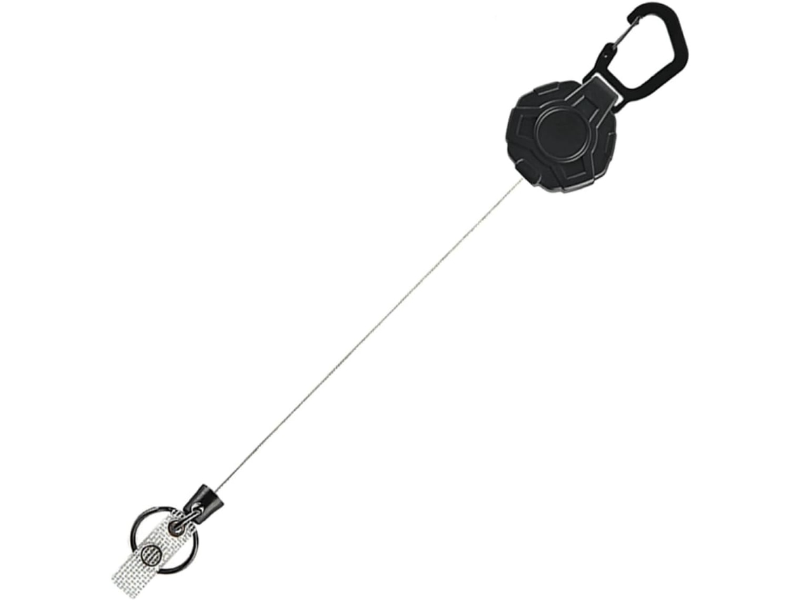 Chaveiro Retrátil Robusto Fivela Antiperda Flexível De Suspensão Para Chave E Objetos