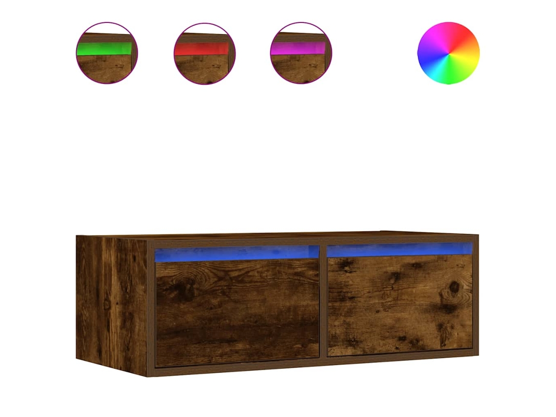 Tv Cabinet, Tv Cabinets Vidaxl Marrom Madeira Processada (n/a)