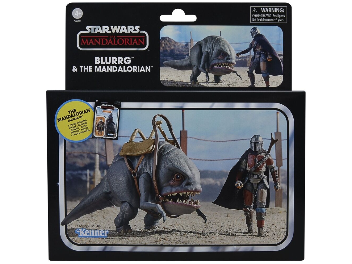 Star Wars The Mandalorian Blurrg Mandalorian Conjunto 2 Figuras 9,5cm Hasbro