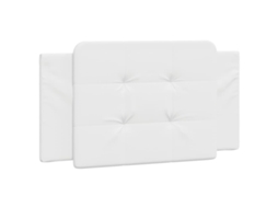 Almofada de Cabeceira Viana, 100 Cm, Couro Sintético, Branca MAISON EXCLUSIVE