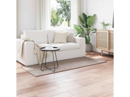 Vidaxl Tapetes De Área Retangular Sirolo Areia 150 X 80 Cm Poliéster