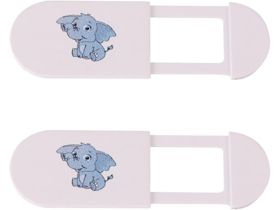 Capa De Plástico Em Formato De Elefante Para Webcam De Laptop, Conjunto Com 2 Peças