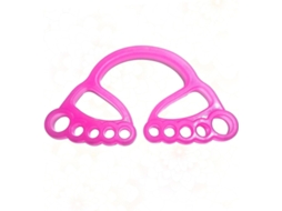 Corda De Ioga Portátil, Elástica, Silicone, Com Alça Para Os Dedos, Ideal Exercícios E Academia