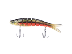 Isca Artificial de Pesca de Plástico 13.7cm com 8 Seções S/MARCA