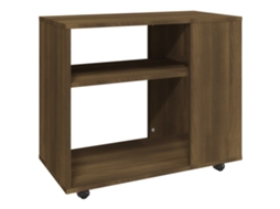 Side Table, Side Tables Vidaxl Marrom Madeira Processada (n/a)
