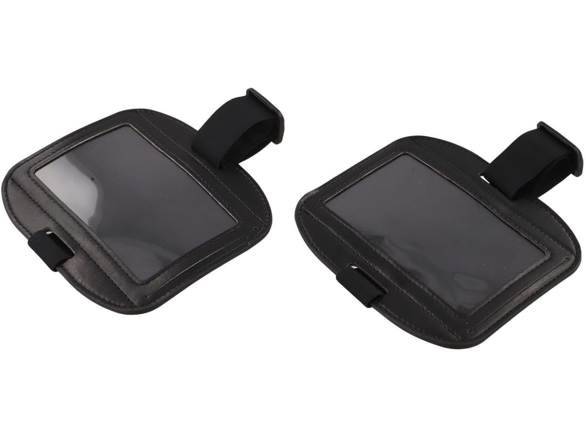 Pulseira ajustável para cartão de identificação, pacote com 2 unidades de tiras elásticas para passe de esqui – Capa