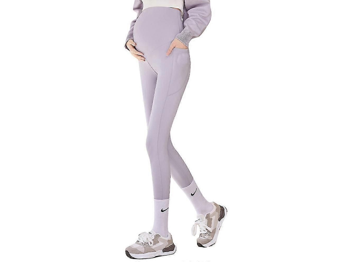 Calça Legging Fitness para Gestantes com Cintura Alta, Cinto de Ioga Gestantes, Poet Soft Tamanho P. GOKOCO