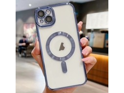 Capa Para Iphone 15 Plus - Revestimento Eletroplástico - Tecnologia Magsafe