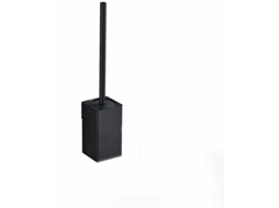 Suporte de Parede Quadrado para Escova Sanitária em Aço Inoxidável 304, Preto, com 1 Cabeça, Debuns AQUAFORGE