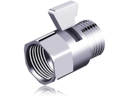 Válvula De Corte De Chuveiro G1/2" Em Latão Com Controle De Fluxo Para Chuveiro
