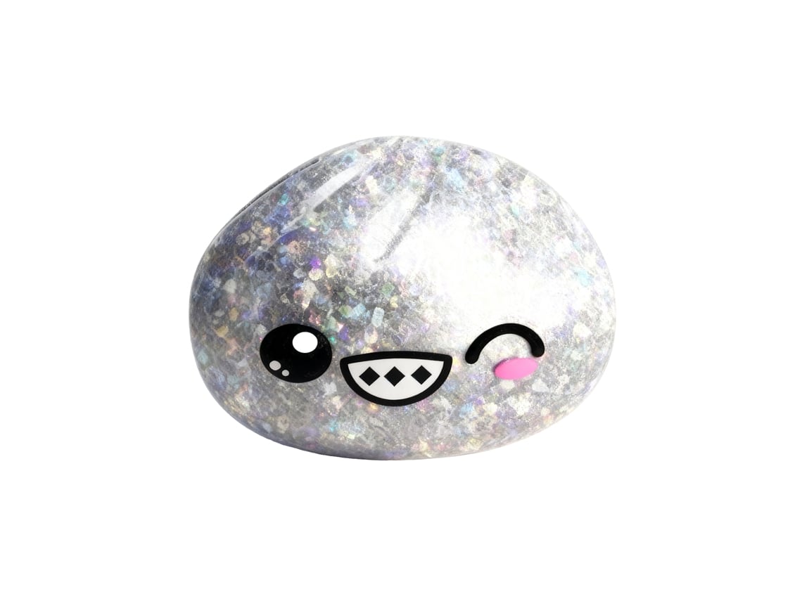 Brinquedo Squishy Transparente Prata Baozi