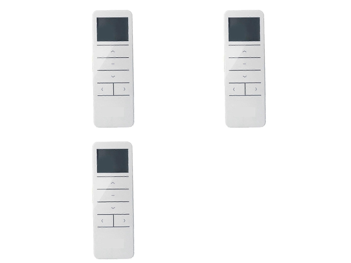 Controle remoto portátil RF433 com 15 canais e 3 unidades para cortinas, persianas e motores elétricos, compatível com o aplicativo Smart Life.