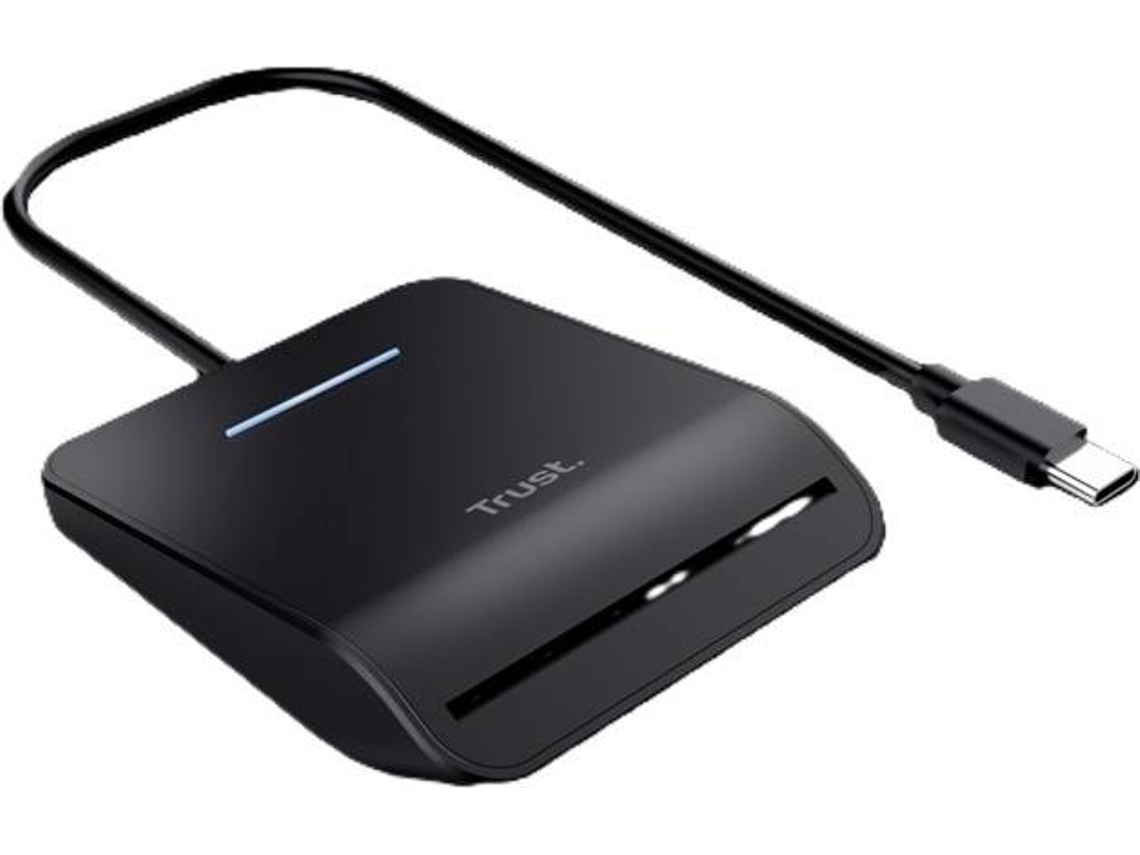 Leitor de Smartcard TRUST DNI 26061 (USB-C - Preto)