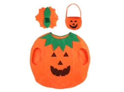 Fantasias De Abóbora Infantil Halloween Conjunto 3 Peças