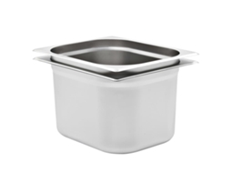 Vidaxl Recipientes Gastronorm 2 Pcs Gn 1/2 200 Mm Aço Inoxidável