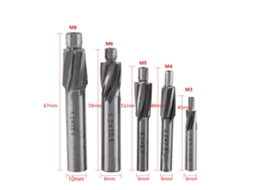 Laxiscreed Broca De 5 Peças Para Ranhuras Com Cabeça Chata – Ferramenta De Usinagem Cnc De Várias Dimensões