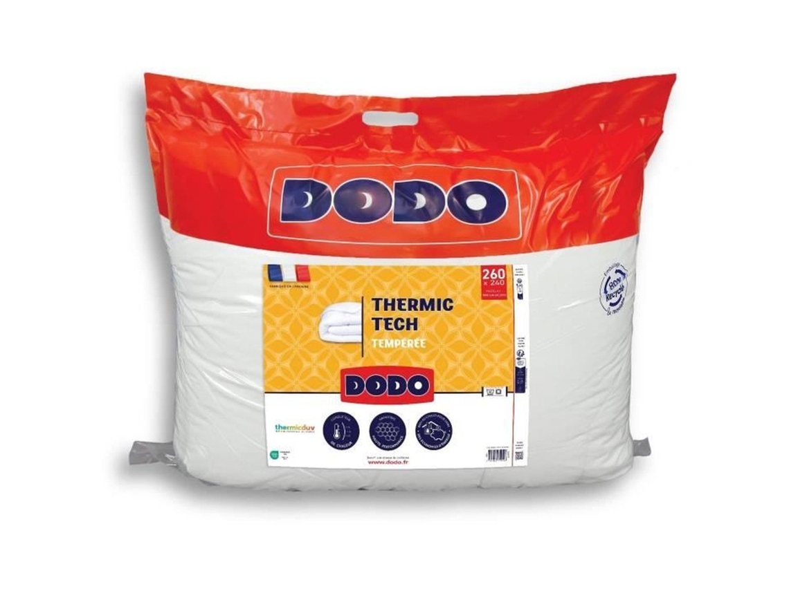 Edredón De Peso Medio 250 G/m² - 240 X 260 Cm - Blanco