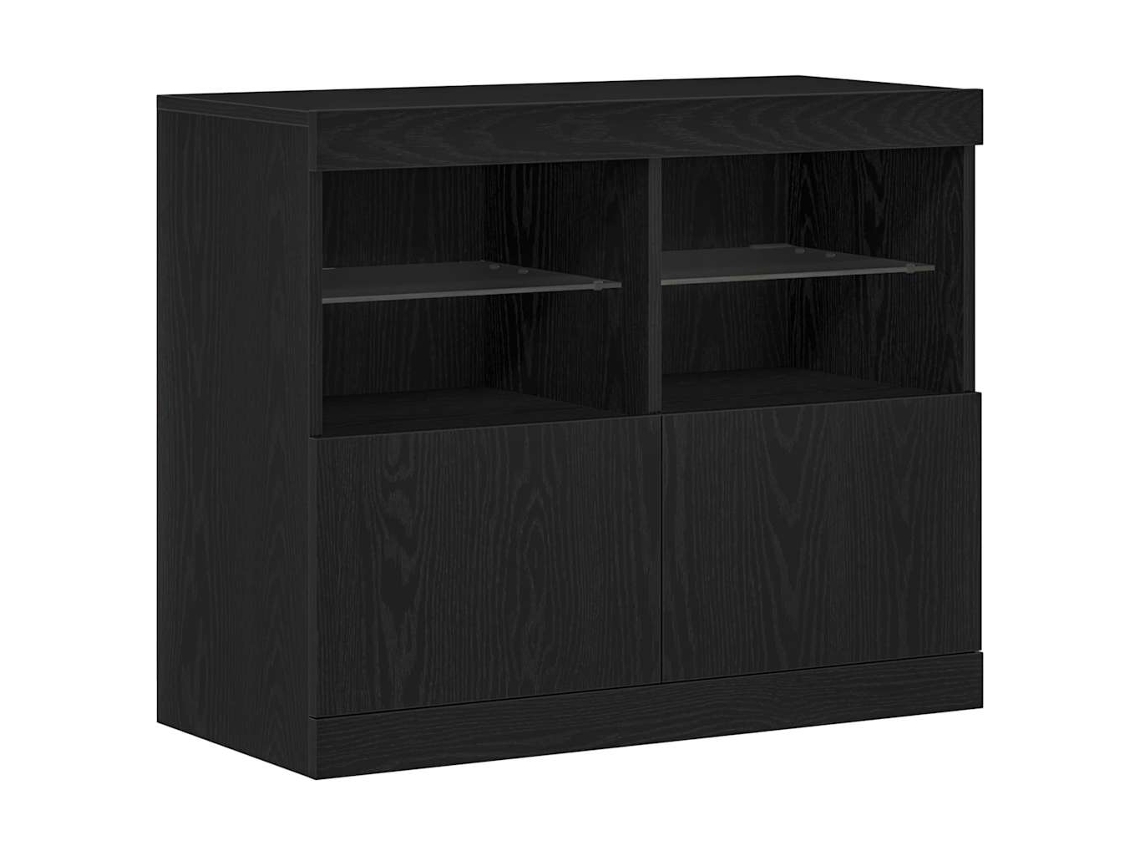 Aparador Led Preto com MAISON EXCLUSIVE 81x37x66,5 cm