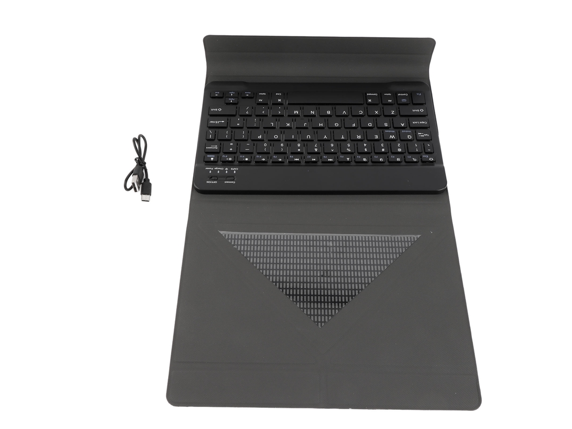 Capa Universal Para Tablet De 10.1 Polegadas Em Couro Pu Com Teclado Bt