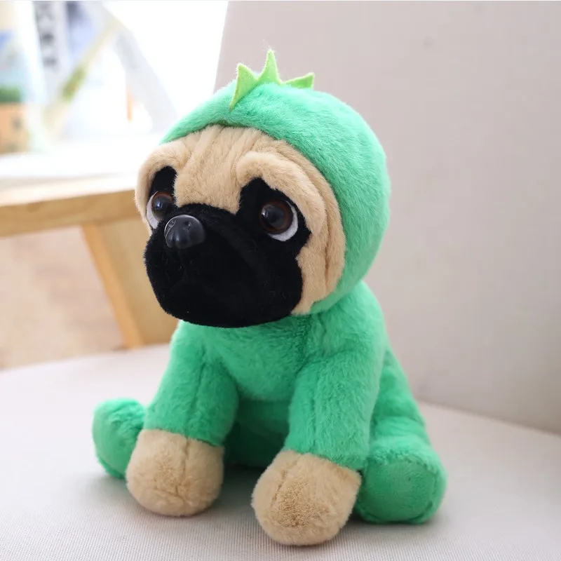 Cachorro de Pelúcia Fofo, Shar Pei, Pug, Brinquedo de Pelúcia de Cachorrinho MDUG (estilo 1, 20cm)