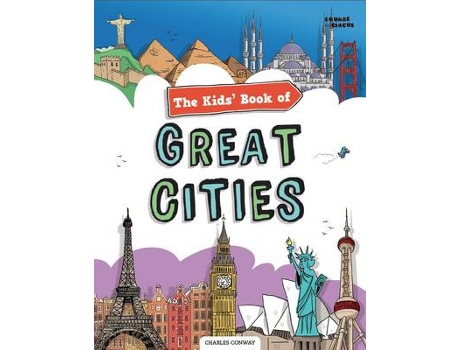 Livro the kids' book of great cities de charles conway (inglês)