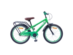 Vidaxl Bicicleta Infantil 18 Polegadas Para 5-7 Anos Verde