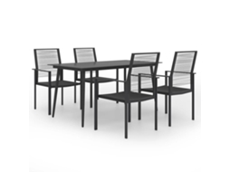 Vidaxl 5 Pcs Conjunto De Jantar Para Jardim